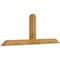 Ekena Millwork Portland Rough Sawn Timber Gable Bracket, Western Red Cedar, 96"W x 36"H x 6"D x 6"F, 9/12 Pitch GBW096X36X0606POR00RWR - alternate 5